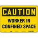 J8713 Safety Sign 10 in x 14 in Aluminum