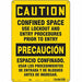 Safety Sign 10 inx14 in Aluminum