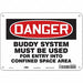 Safety Sign 7 in x 10 in Aluminum