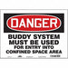 Safety Sign 10 inx14 in Vinyl