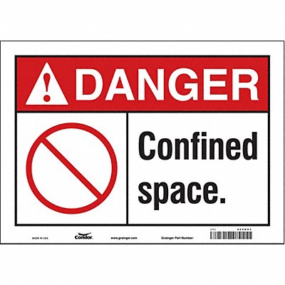Safety Sign 10 inx14 in Vinyl