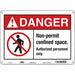 Safety Sign 10 in x 14 in Aluminum