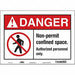 Safety Sign 10 inx14 in Vinyl