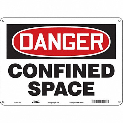 J6914 Safety Sign 10 inx14 in Aluminum