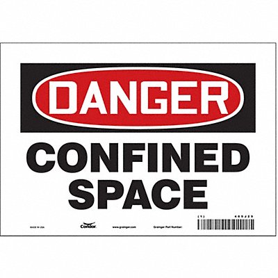 Safety Sign 7 inx10 in Vinyl