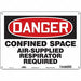 Safety Sign 10 in x 14 in Polyethylene