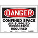 Safety Sign 10 in x 14 in Vinyl