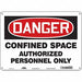 Safety Sign 10 inx14 in Aluminum