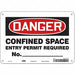 Safety Sign 7 in x 10 in Polyethylene