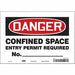 Safety Sign 7 inx10 in Vinyl