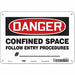 Safety Sign 7 in x 10 in Aluminum