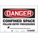 Safety Sign 7 inx10 in Vinyl