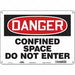 Safety Sign 10 inx14 in Aluminum