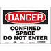 Safety Sign 10 inx14 in Vinyl