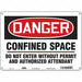 Safety Sign 10 inx14 in Aluminum