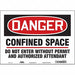 Safety Sign 10 inx14 in Vinyl