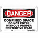 Safety Sign 7 in x 10 in Aluminum