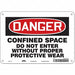 Safety Sign 7 in x 10 in Polyethylene