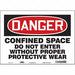 Safety Sign 10 in x 14 in Vinyl