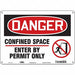 Safety Sign 10 inx14 in Aluminum