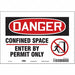 Safety Sign 7 inx10 in Vinyl