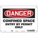 Safety Sign 7 in x 10 in Aluminum