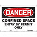 Safety Sign 10 inx14 in Polyethylene