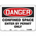 Safety Sign 10 inx14 in Polyethylene