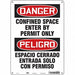 J6917 Safety Sign 14 inx10 in Aluminum