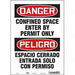 J6917 Safety Sign 14 inx10 in Vinyl