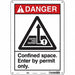 Safety Sign 14 inx10 in Aluminum