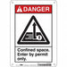 Safety Sign 10 inx7 in Polyethylene