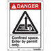 Safety Sign 14 inx10 in Polyethylene