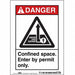 Safety Sign 7 inx5 in Vinyl