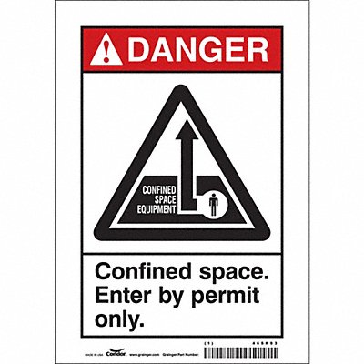 Safety Sign 10 inx7 in Vinyl