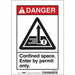 Safety Sign 10 inx7 in Vinyl