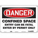 Safety Sign 10 inx14 in Aluminum
