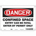 Safety Sign 7 in x 10 in Polyethylene