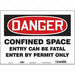 Safety Sign 10 inx14 in Vinyl