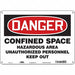 Safety Sign 10 inx14 in Aluminum