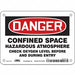 J6918 Safety Sign 5 inx7 in Vinyl