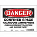 J6918 Safety Sign 7 inx10 in Vinyl