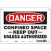 Safety Sign 7 in x 10 in Aluminum