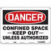 Safety Sign 10 inx14 in Aluminum