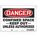 Safety Sign 7 inx10 in Polyethylene