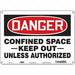 Safety Sign 10 inx14 in Polyethylene