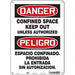 Safety Sign 14 inx10 in Aluminum
