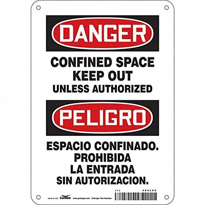 Safety Sign 10 inx7 in Polyethylene