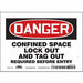 Safety Sign 5 inx7 in Vinyl