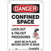 J8749 Safety Sign 10 inx7 in Aluminum